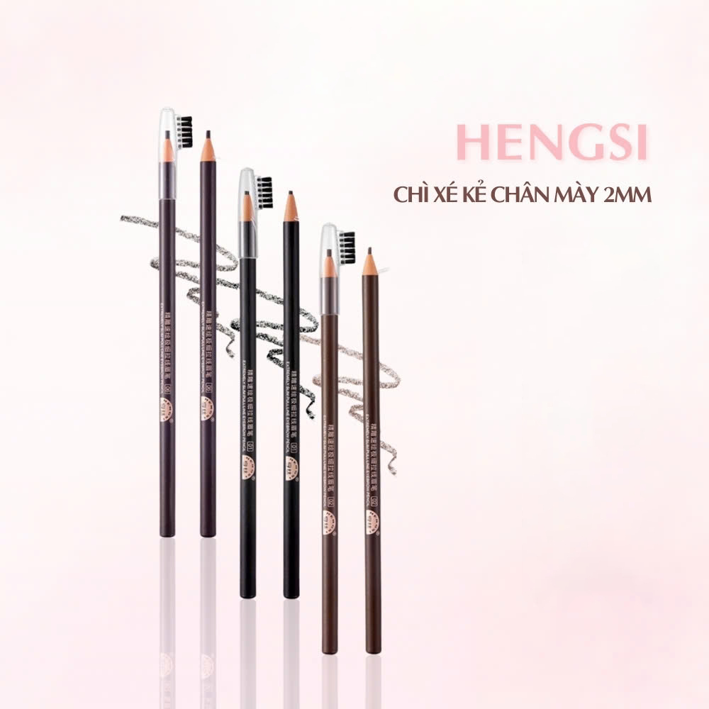 HENGSI Chì Kẻ Lông Mày Sợi Mảnh 2mm