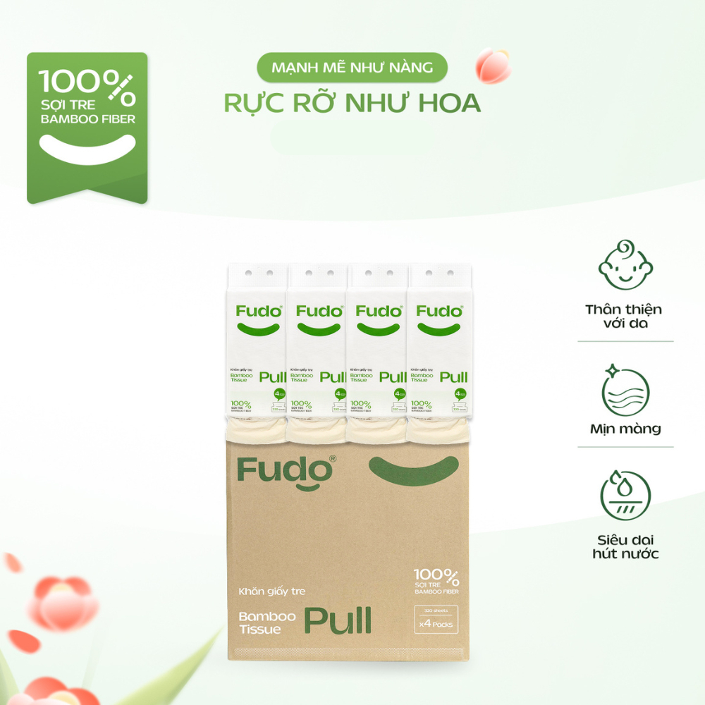 Ảnh Thùng Khăn Giấy Rút Treo Tường ║ Fudo Bamboo® ║ TISSUEPULL™ 1