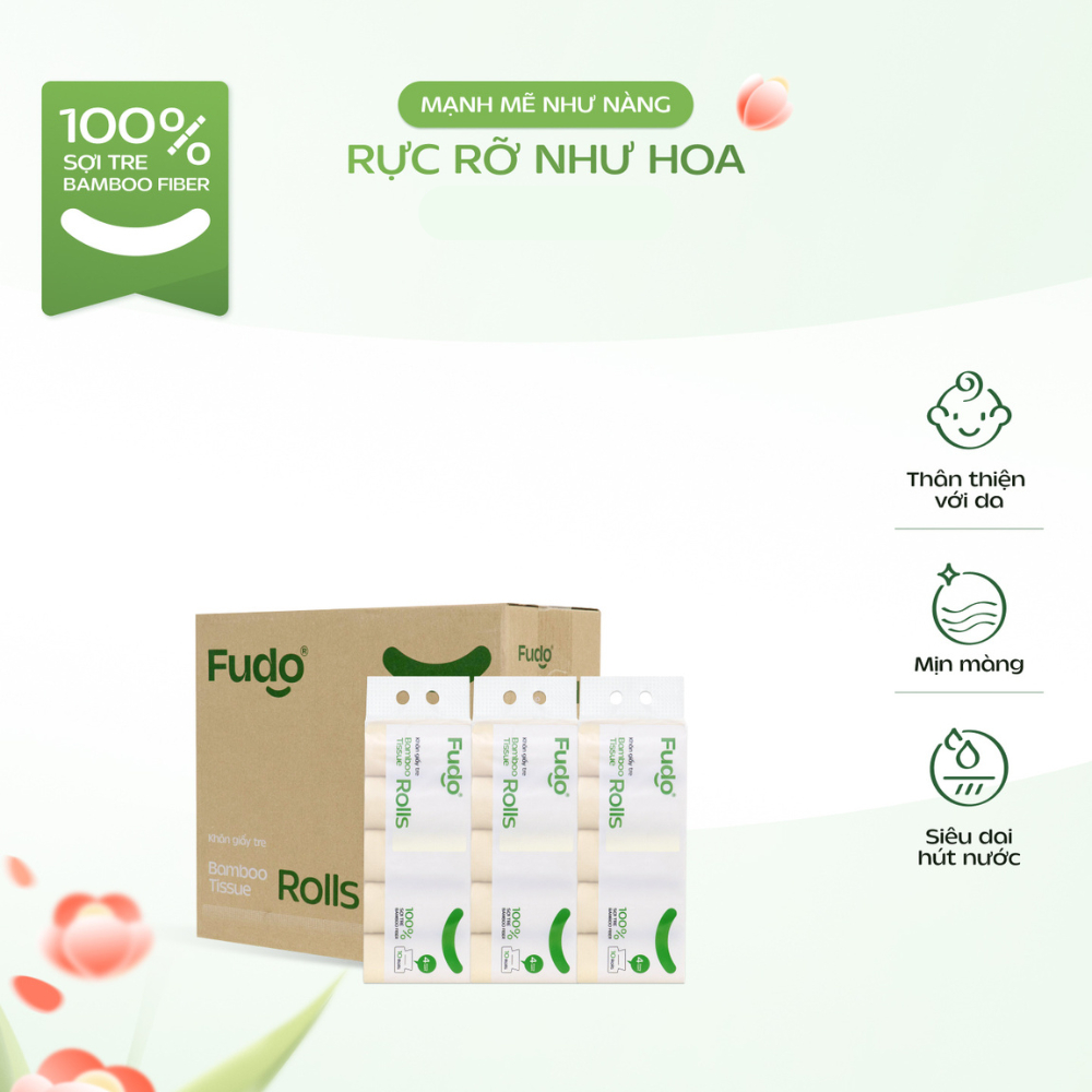 Ảnh Thùng Giấy Cuộn Không Lõi ║ Fudo Bamboo® ║ TISSUEROLLS™ 1