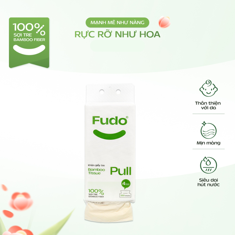 Ảnh Túi Khăn Giấy Rút Treo Tường ║ Fudo Bamboo® ║ TISSUEPULL™ 1