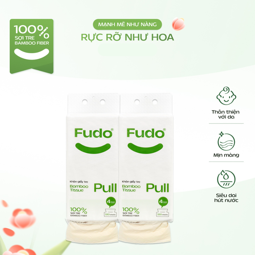 Ảnh Túi Khăn Giấy Rút Treo Tường ║ Fudo Bamboo® ║ TISSUEPULL™ 2