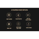 [Lắp đặt HN-DN-HCM] Khóa vân tay thông minh Lockin X9, bản quốc tế, 6 phương thức mở khóa, có chuông cửa, app Mihome — ảnh 2