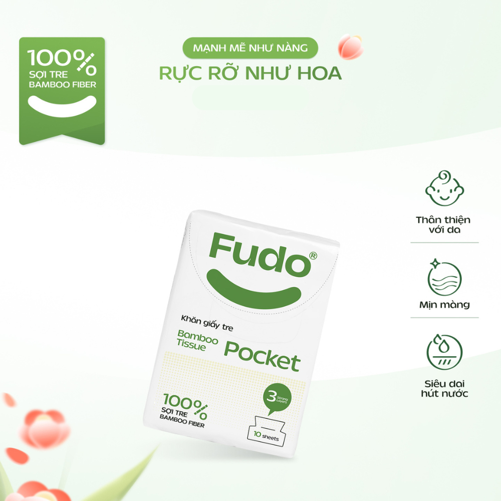 Ảnh Quà Tặng Khăn Giấy Khô Không Bán║ Fudo Bamboo® ║ TISSUE™ 1