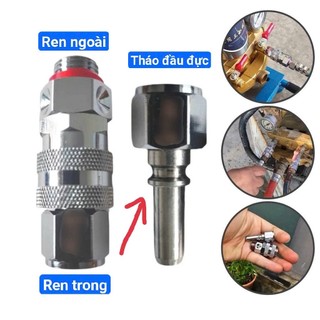 COMBO 2 CÁI Ốc chống xoắn kết hợp khớp nối nhanh (2 trong 1) ren 14*1.5mm