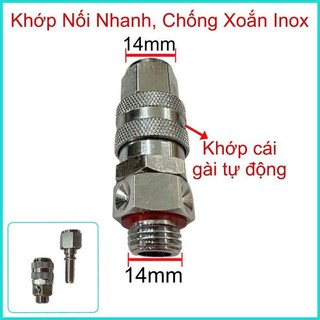 COMBO 2 CÁI Ốc chống xoắn kết hợp khớp nối nhanh (2 trong 1) ren 14*1.5mm