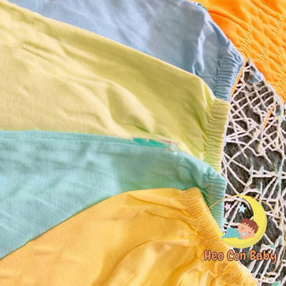 [Combo 5 cái] Quần dài màu cotton mềm cho bé MỎNG MÁT (sơ sinh -17kg)