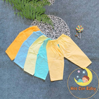 [Combo 5 cái] Quần dài màu cotton mềm cho bé MỎNG MÁT (sơ sinh -17kg)