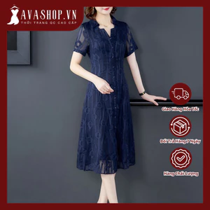 Đầm Trung Niên Dự Tiệc Sang Trọng Cho Mẹ VH65