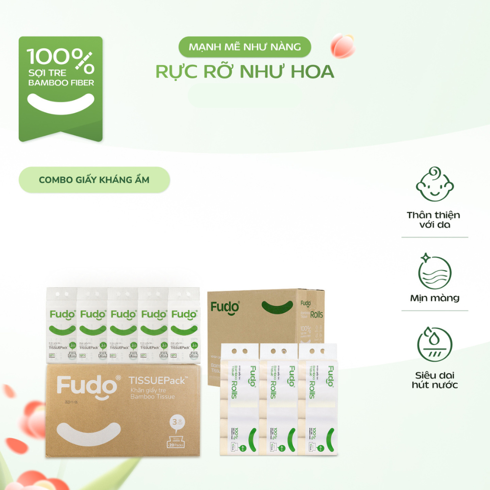 Đánh Giá Combo Giấy Kháng Ẩm Fudo Bamboo ║ TISSUECOMBO™ - Giấy Tre Mềm Mịn, An Toàn, Tiết Kiệm