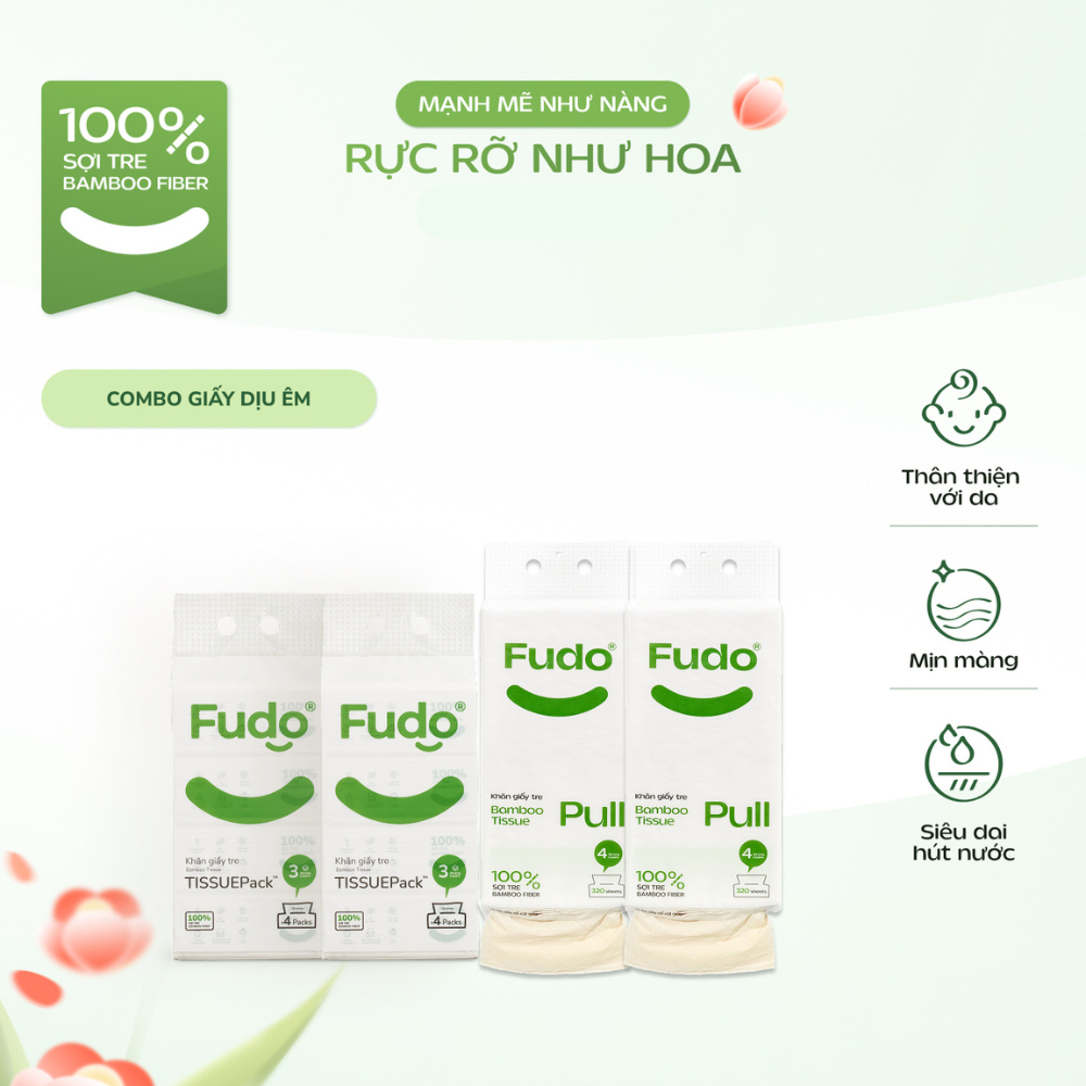 Ảnh Combo Giấy Diệu Êm ║ Fudo Bamboo® ║ TISSUECOMBO™ 1