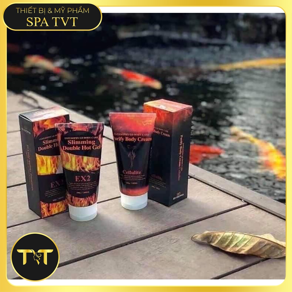 KEM SĂN CHẮC DA ESTESOPHY 200G & KEM GIẢM BÉO DOUBLE HOT GEL 200G HÀN QUỐC MASSAGE BODY