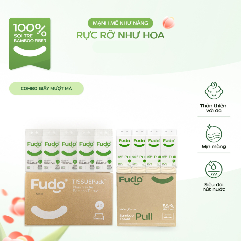 Ảnh Combo Giấy Mượt Mà ║ Fudo Bamboo® ║ TISSUECOMBO™ 1