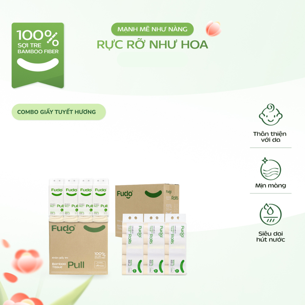 Ảnh Combo Giấy Tuyết Hương ║ Fudo Bamboo® ║ TISSUECOMBO™ 1
