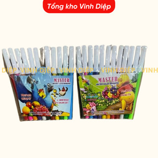 Bộ bút màu dạ vẽ học sinh 12 màu, bộ bút dạ màu cấp 1