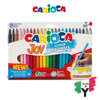 [Thương hiệu Ý] - Bút dạ màu - Bút lông màu Carioca Joy - 12/24/50 bút