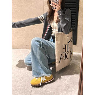 Quần jeans ống rộng lưng cao màu xanh nhạt trơn ( 0Q33)- MYHANH.GU