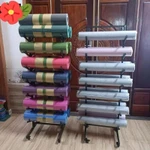 Kệ sắt, giá đựng 02 tầng thảm tập yoga chân đế có thiết kế các con lăn( có chốt) di động hoặc quay 360 độ, bền chắc bóng — ảnh 7