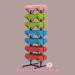 Kệ sắt, giá đựng 02 tầng thảm tập yoga chân đế có thiết kế các con lăn( có chốt) di động hoặc quay 360 độ, bền chắc bóng — ảnh 1