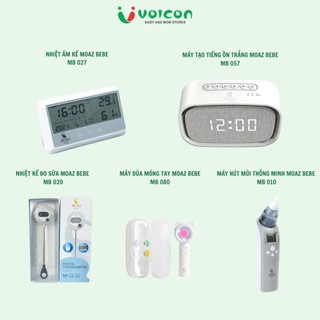 Máy dũa móng MB080, Tạo tiếng ồn trắngMB057, Nhiệt ẩm kế MB027, Hút mũi MB010, Nhiệt kế đo sữa MB020