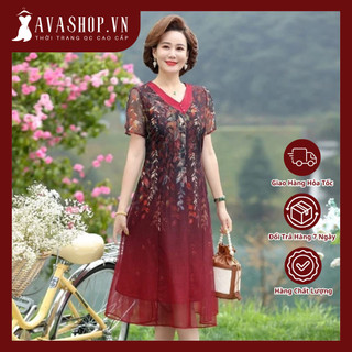Đầm Trung Niên Che Bụng Dự Tiệc Sang Chảnh VH68