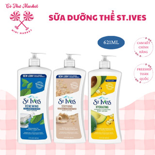 [Hàng Mỹ] Sữa Dưỡng Thể St.Ives 621ml Vitamin E I Lúa mạch I Collagen Nhập khẩu Mỹ - CÔ THƯ MARKET