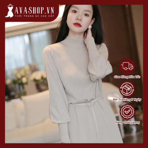 Đầm Len Công Sở Thắt Eo Ngọt Ngào AL43