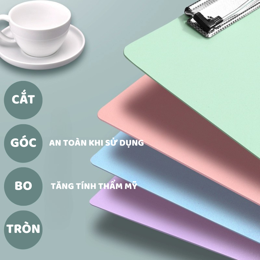 Bìa Kẹp Tài Liệu Hồ Sơ Màu Pastel Siêu Xinh, Bìa Trình Ký Nhựa A4 Cho Học Sinh Văn Phòng