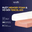 Combo Ruột gối chống đau mỏi cổ vai gáy và Vỏ gối lụa Tencel Sen Đá Home Bedding trơn màu