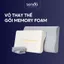 Vỏ thay thế gối Cao su non Sen Đá Home Bedding, áo gối Memory foam