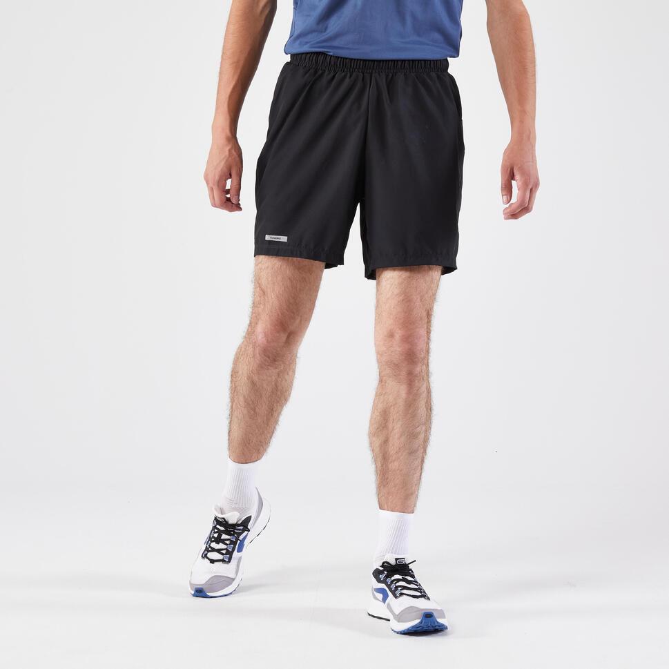 Ảnh Quần short chạy bộ run dry cho nam đen DECATHLON kalenji mã 8817443 1