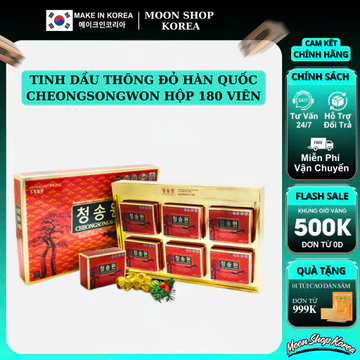 Tinh Dầu Thông Đỏ Samsung CheongSongWon Hộp Đỏ 180 viên