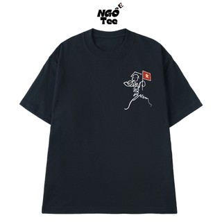 Áo Thun NGỐ TEE Kí Hoạ Việt Nam Độc Lập Của Bác Hồ Chất Vải Cotton 100 Cao Cấp Thoáng Mát Form Rộng