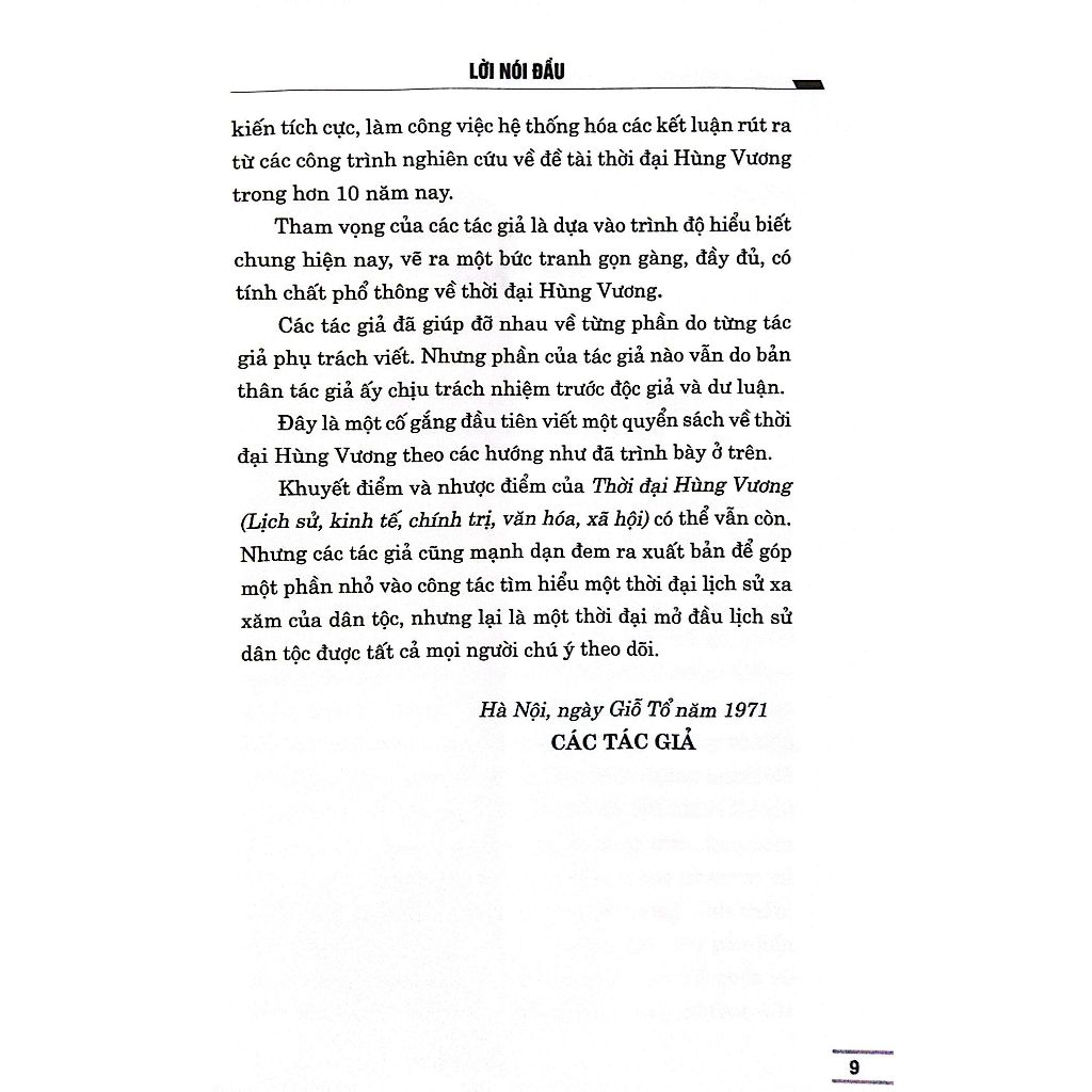 Sách - Thời đại Hùng Vương (lịch sử - kinh tế - chính trị - văn hóa - xã hội)