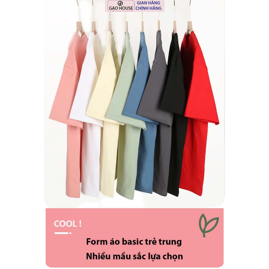 Ảnh Áo nhóm đi biển OVersize sắc màu Gạo House, Áo phông TeaBeach chất thun cotton 100% mát cao cấp N13 2
