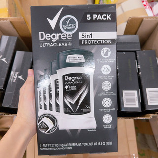 LĂN SÁP KHỬ MÙI NAM 5IN1 DEGREE ULTRACLEAR 72h BLACK WHITE 76G - CÔ THƯ MARKET