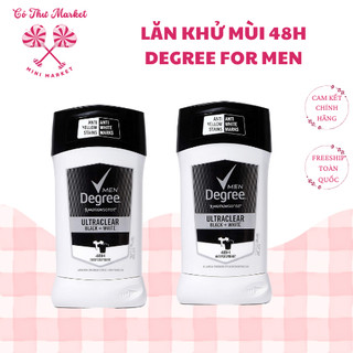 LĂN SÁP KHỬ MÙI NAM 5IN1 DEGREE ULTRACLEAR 72h BLACK WHITE 76G - CÔ THƯ MARKET