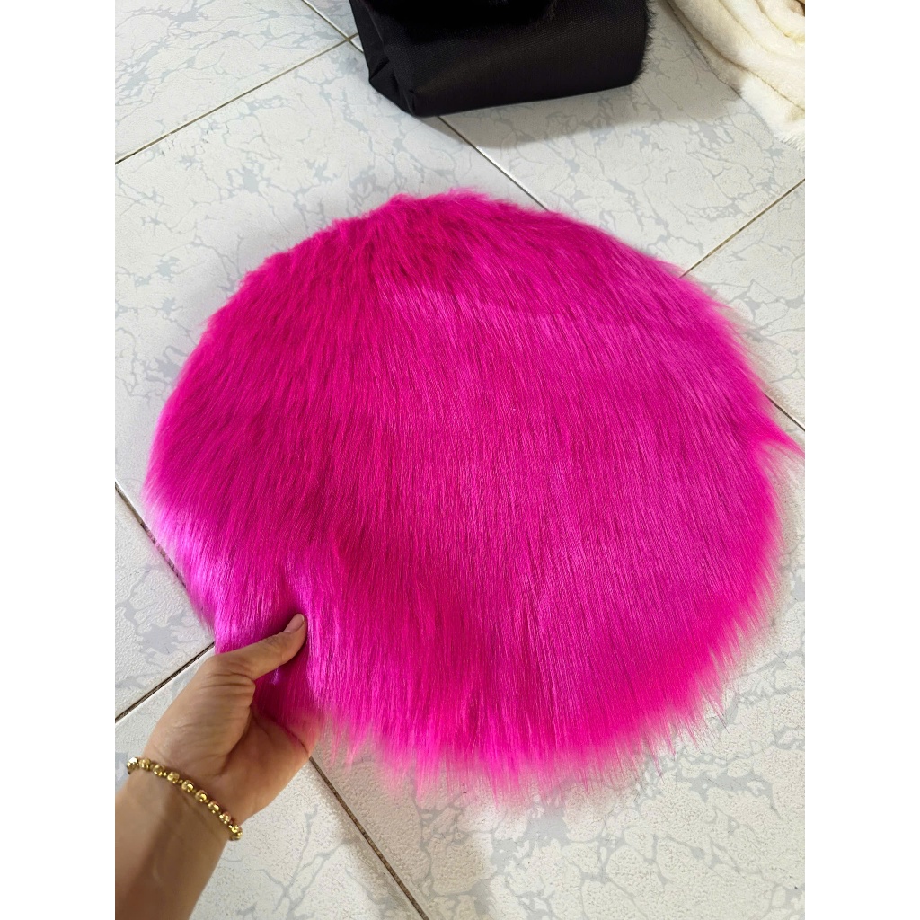 Thảm trắng tròn chụp hình - Đường kính 80cm
