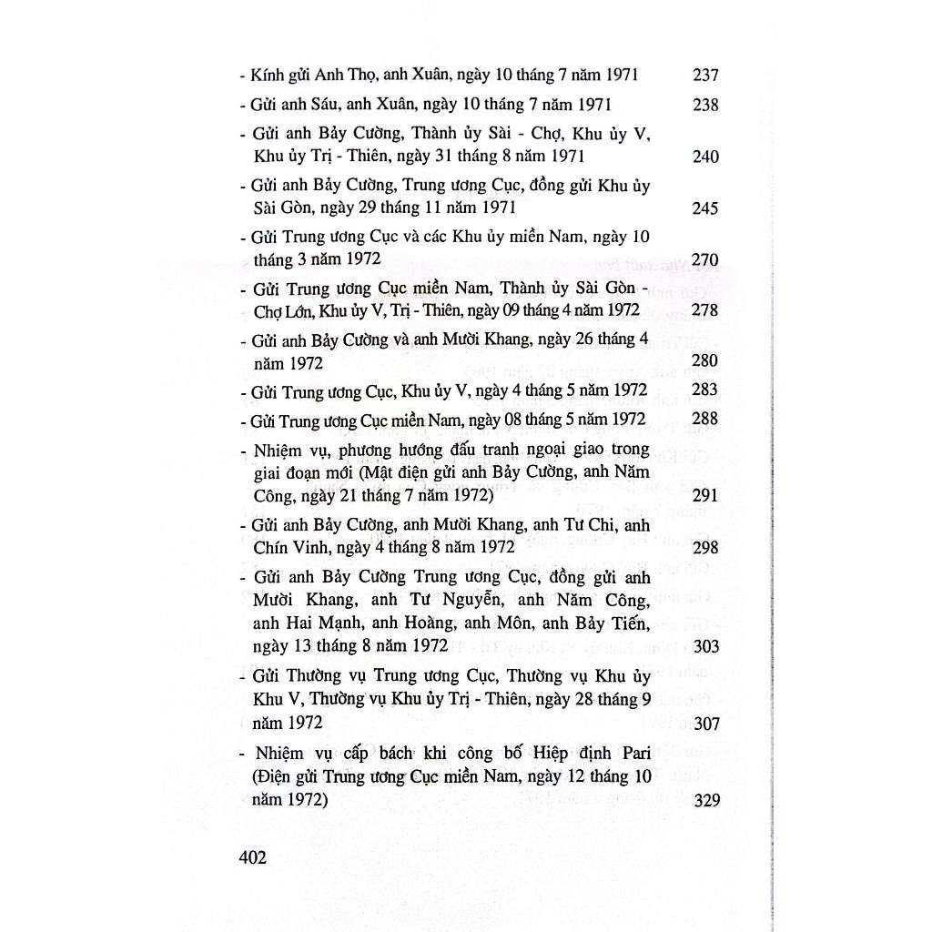 Sách - Thư vào Nam (Xuất bản lần thứ ba)
