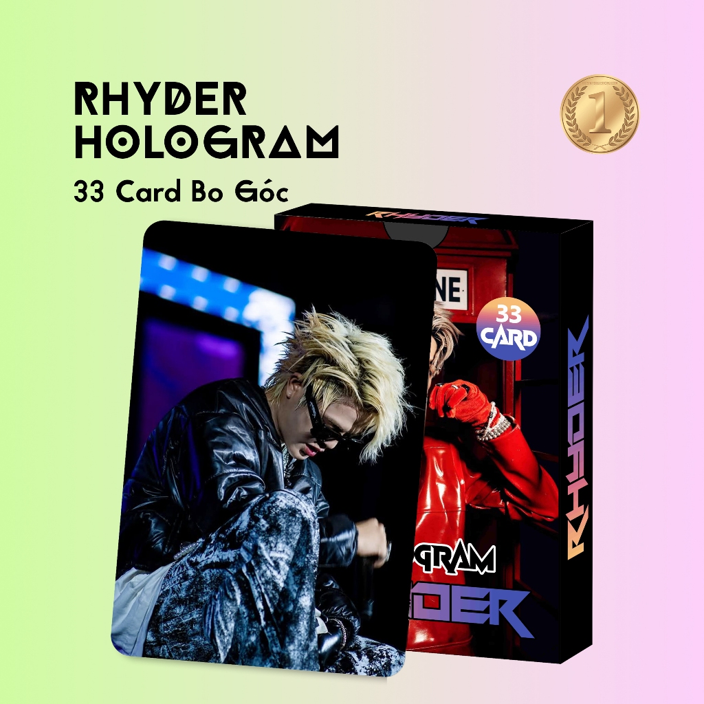 Combo Hộp 33 Lá Hologram RHYDER - Bo Góc 2 Mặt (Có Chữ Ký) | Shopee ...