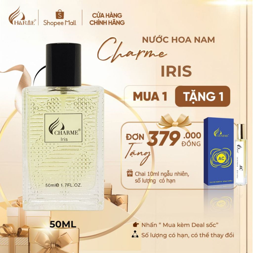 Ảnh Nước Hoa Nam CHARME IRIS 50ML NEW VER - RED DE CHARME 3