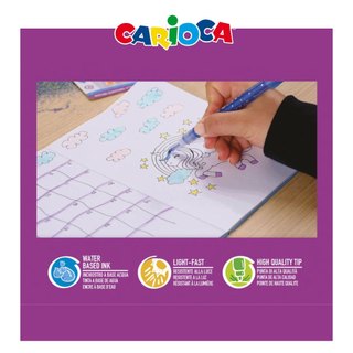 [Thương hiệu Ý] - Bút kim tuyến Carioca Glitter - Hiệu ứng kim tuyến tuyệt đẹp