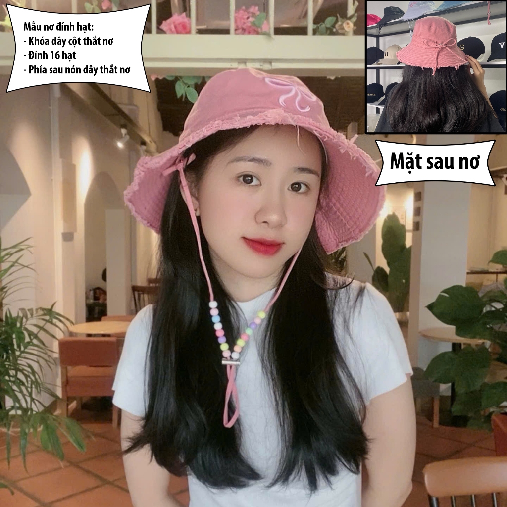 Mũ Bucket Tua Rua Cao Cấp Đẳng Cấp form Hàn Quốc Nam Nữ