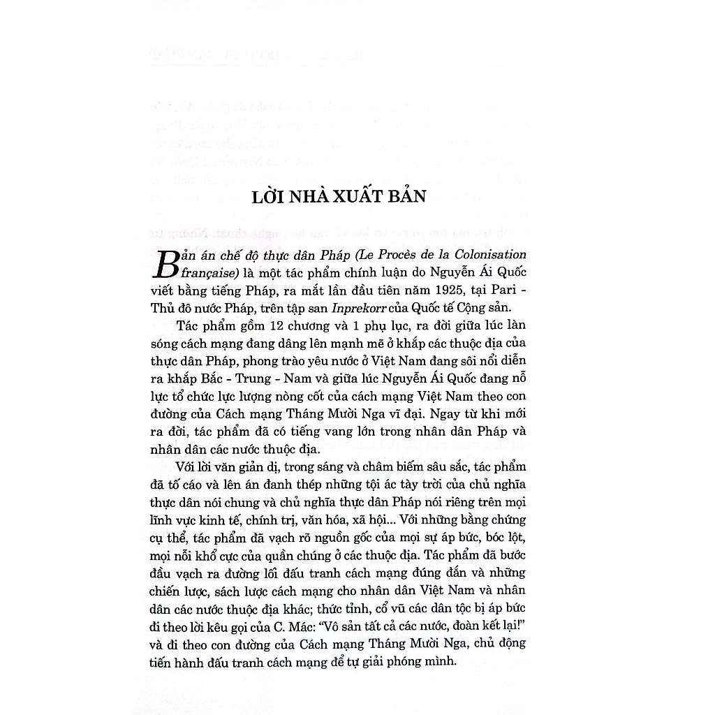 Sách - Bản án chế độ thực dân Pháp