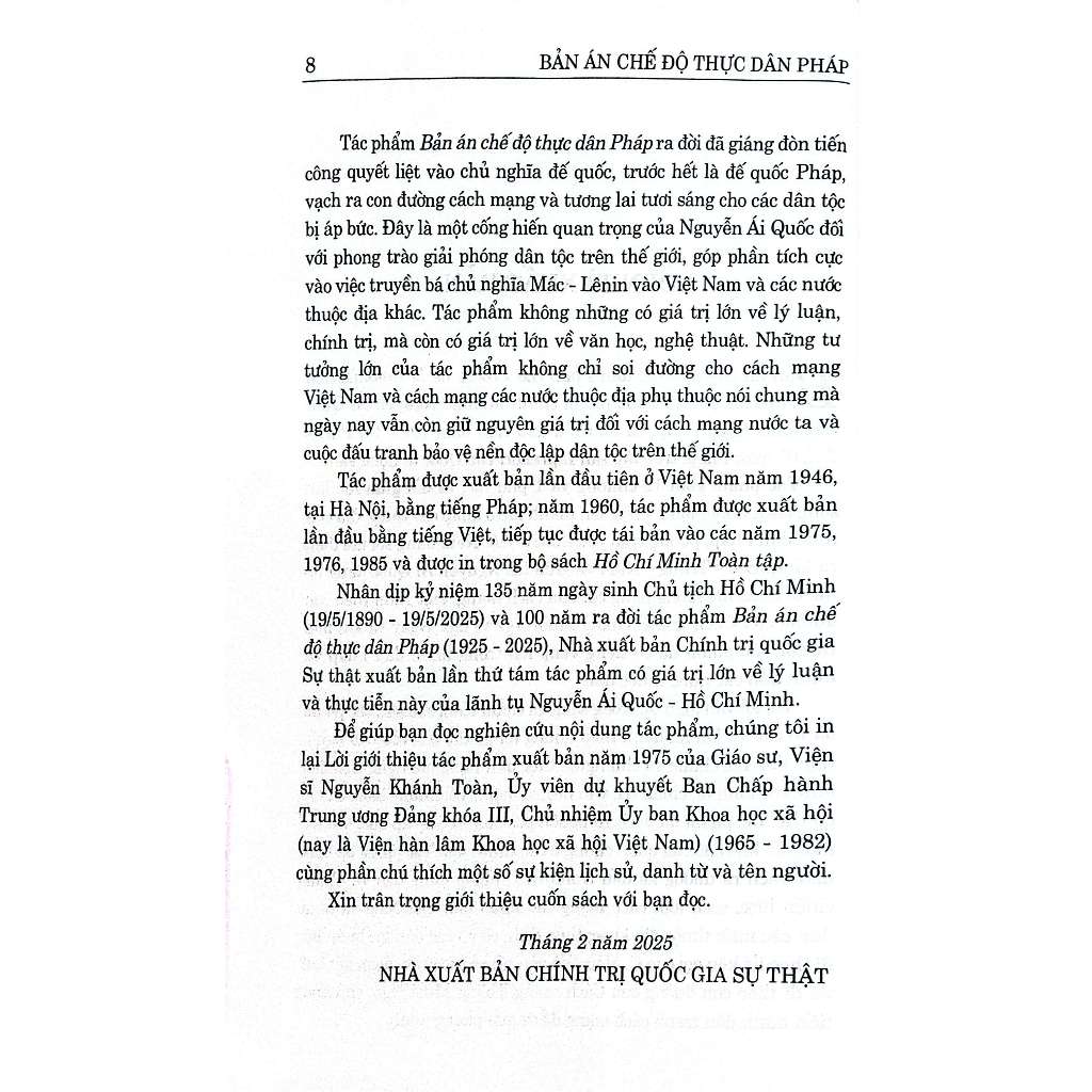 Sách - Bản án chế độ thực dân Pháp