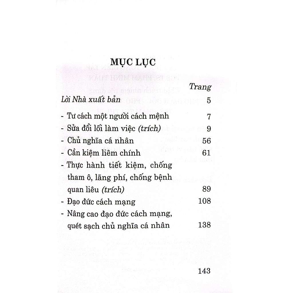 Sách - Nâng cao đạo đức cách mạng, quét sạch chủ nghĩa cá nhân