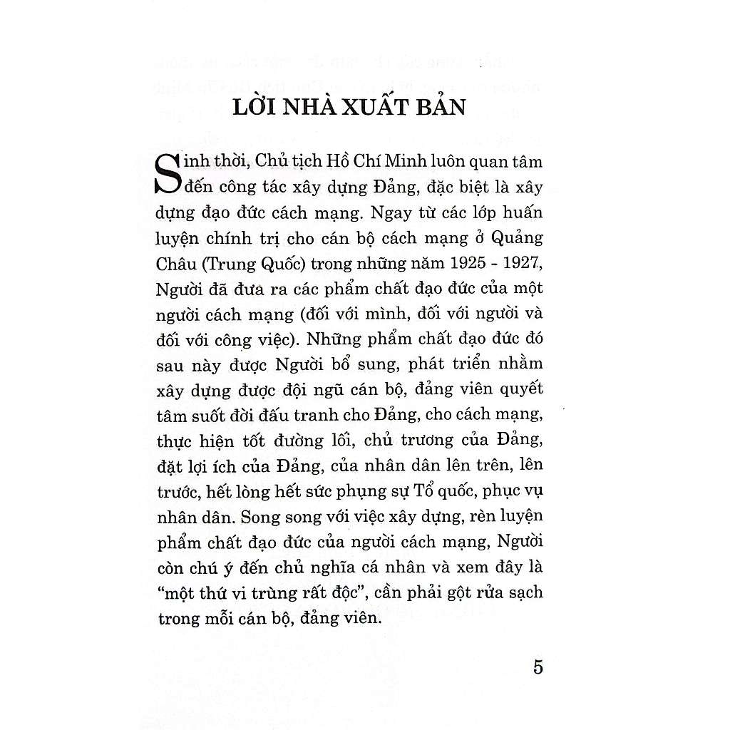 Sách - Nâng cao đạo đức cách mạng, quét sạch chủ nghĩa cá nhân