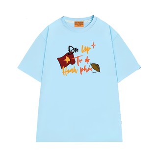 Áo Thun NGỐ TEE Độc Lập Tự Do Hạnh Phúc Cờ Viêt Nam Nón Lá Chất Vải Cotton 75 Thoáng Mát Mềm Mịn