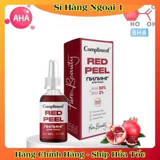 Serum Red Peel Compliment AHA 30% + BHA 2% cải thiện làn da, se khít chân lông 27ml của Nga
