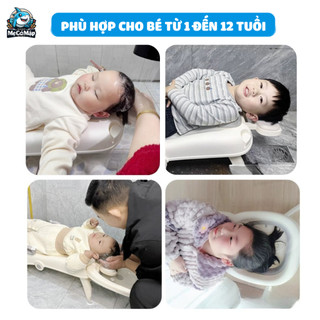 Ghế Gội Đầu Cho Bé, Ghế Nằm Gội Đầu Gấp Gọn Kèm Chậu Rửa, Có Tay Vịn Và Nấc Điều Chỉnh - GD02