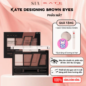 Bảng phấn mắt Kate Designing Brown Eyes 4 màu dễ phối giúp đôi mắt đẹp tự nhiên - TiemDepSia